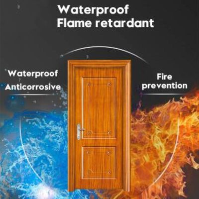 Хорошая цена. Настройка водонепроницаемая WPC дверь звуконепроницаемая деревянная полимерная композитная дверь онлайн